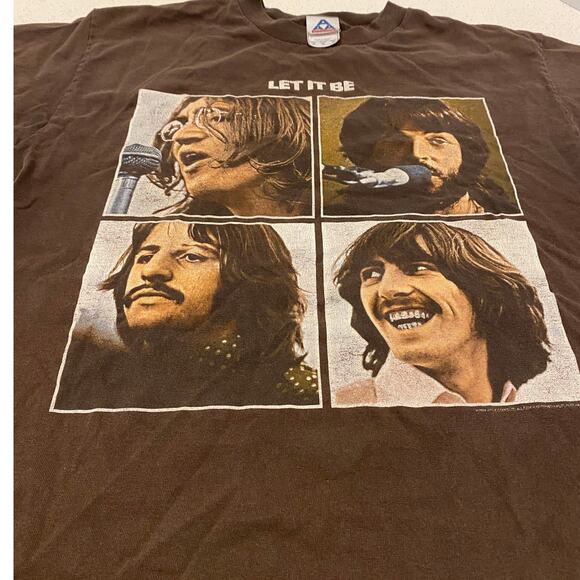 Vintage Beatles Let It Be short sleeve tee Size M - Picture 2 of 6